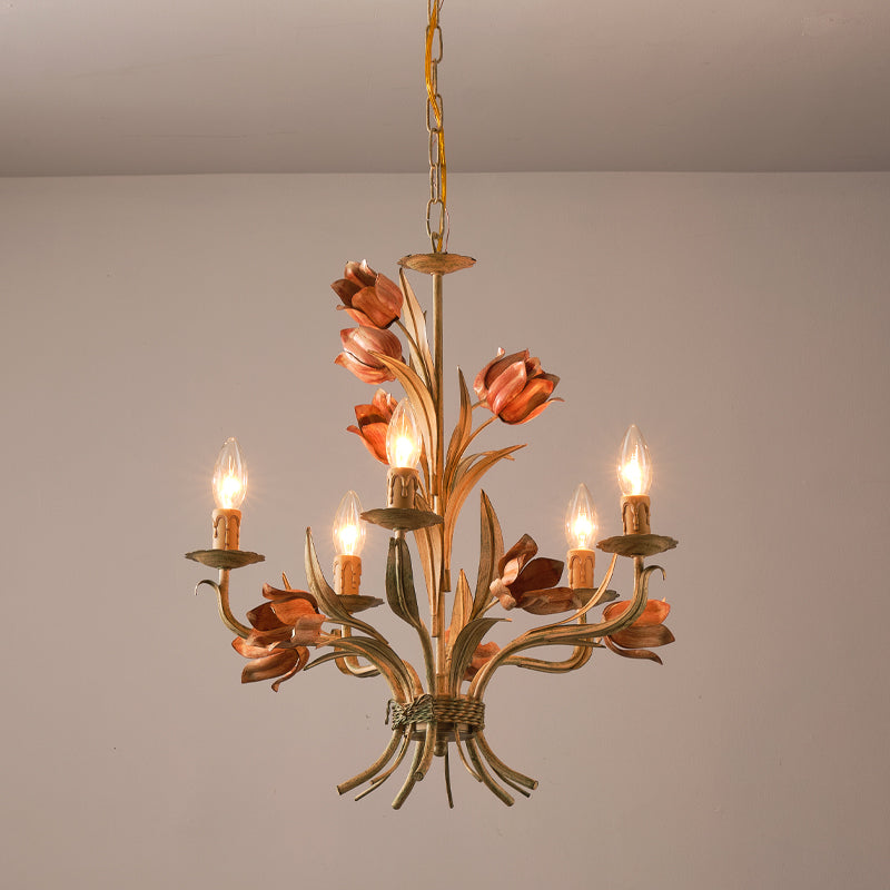 Southport Sage Rose Chandelier