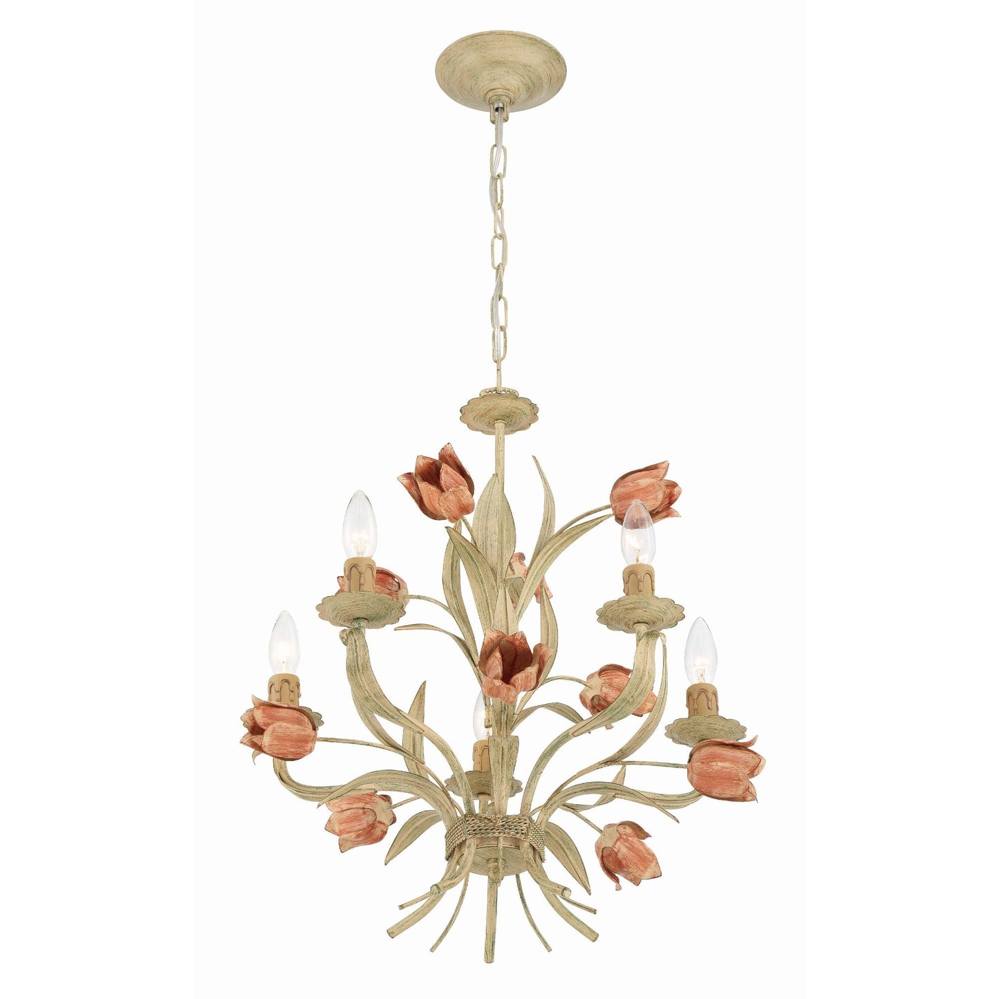 Southport Sage Rose Chandelier