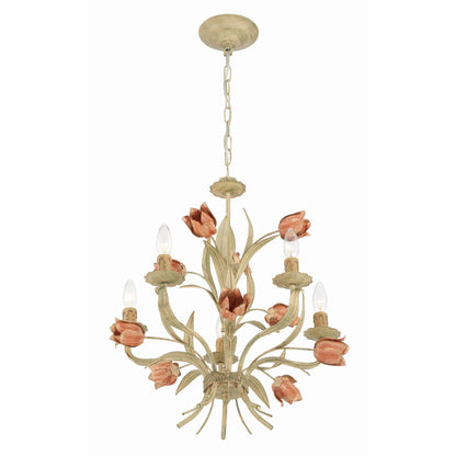 Southport Sage Rose Chandelier