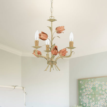 Southport Sage Rose Chandelier