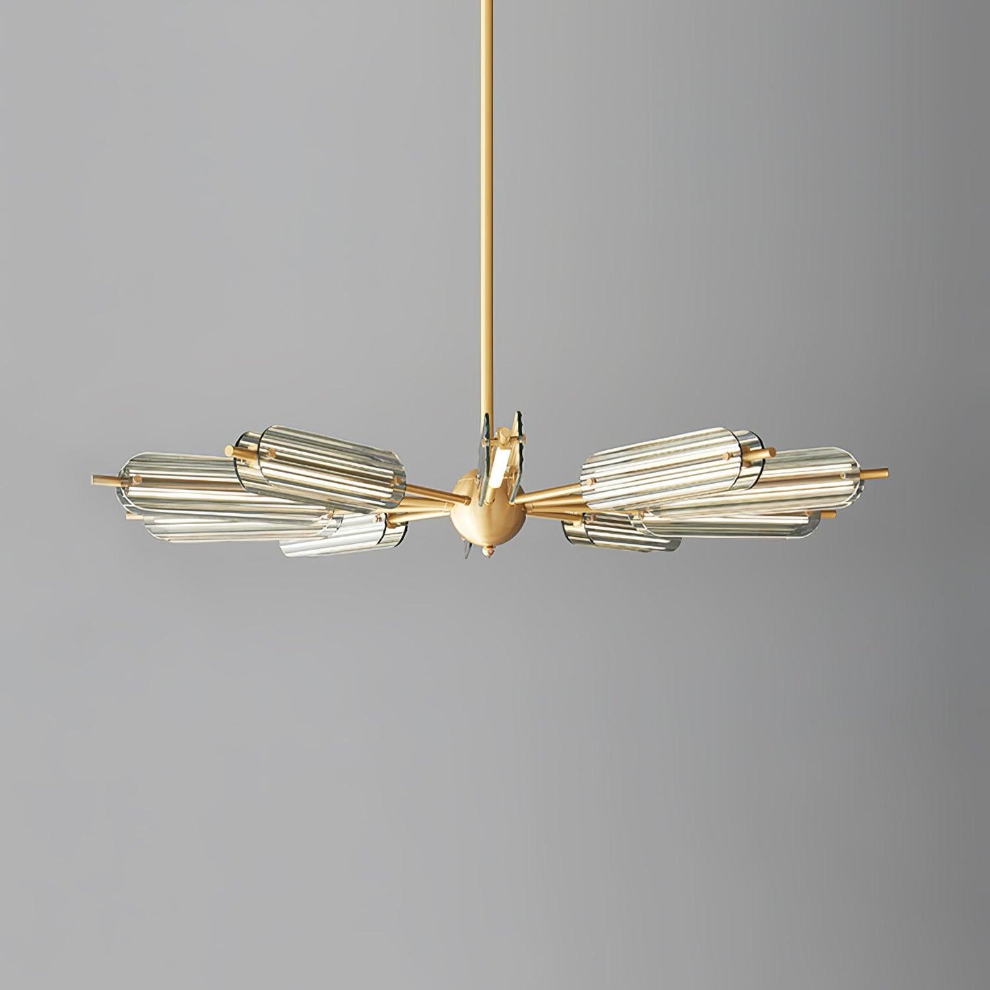 Sputnik Brass Chandelier