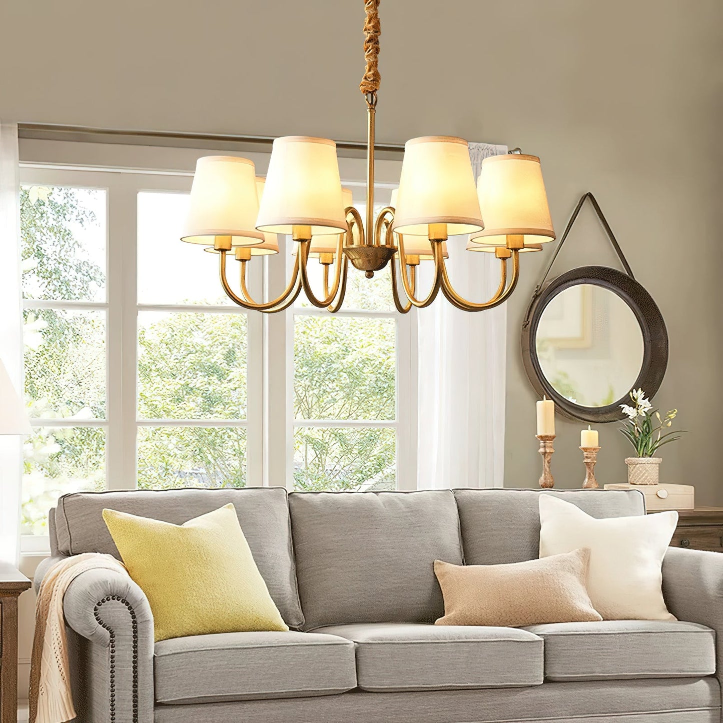 Aged Stacey Chandelier