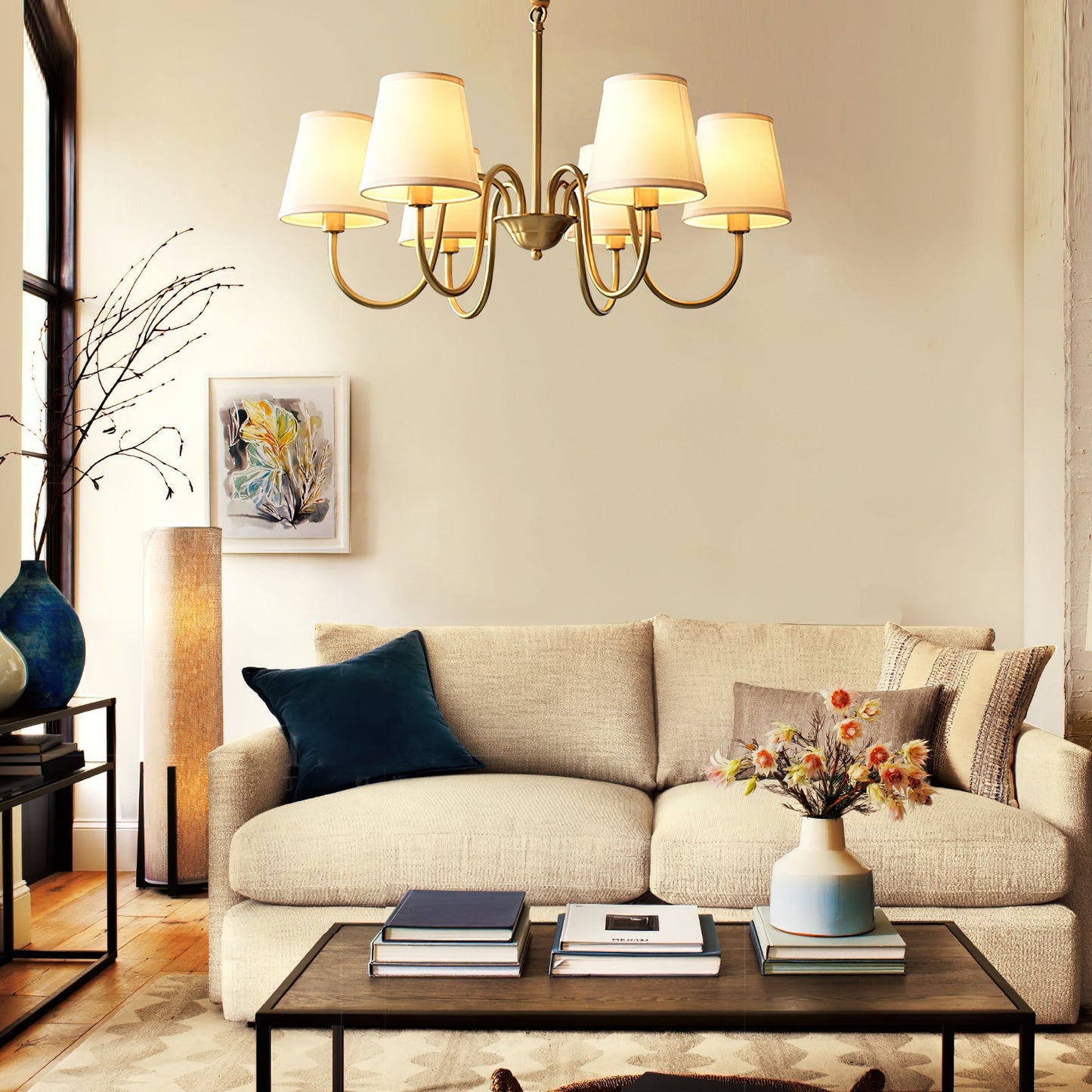 Aged Stacey Chandelier
