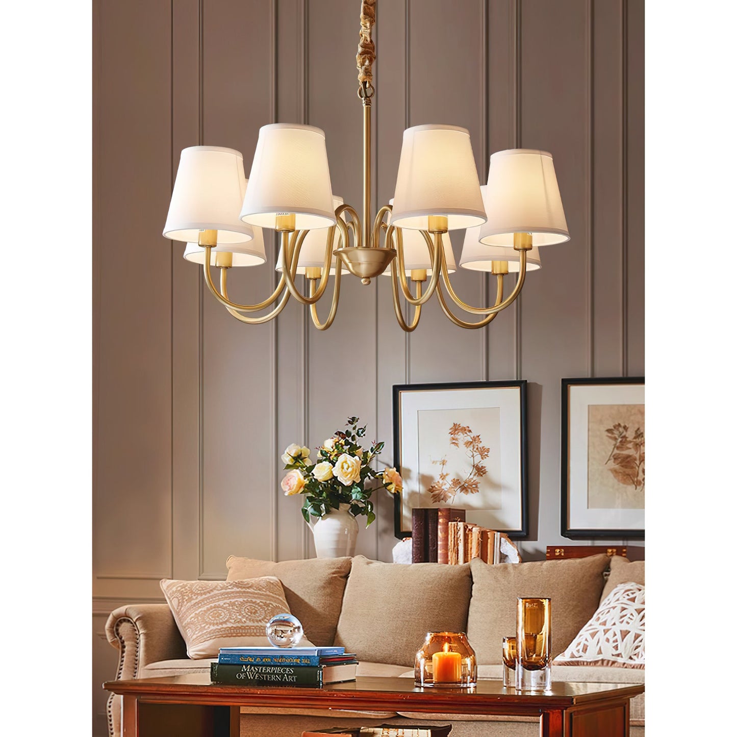 Aged Stacey Chandelier