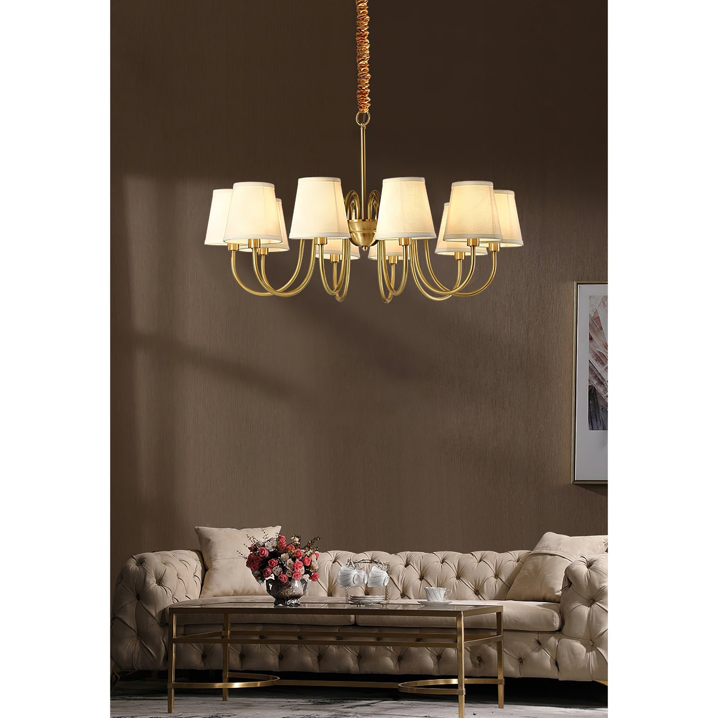 Aged Stacey Chandelier