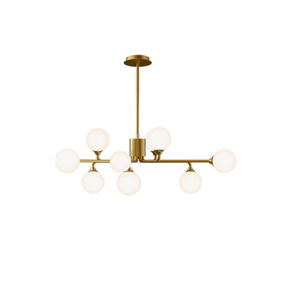 Staggered Glass Globes Chandelier