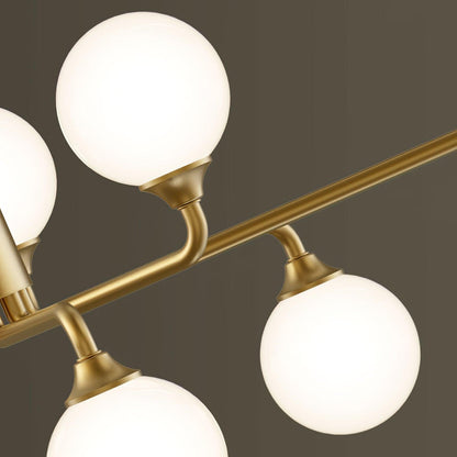 Staggered Glass Globes Chandelier