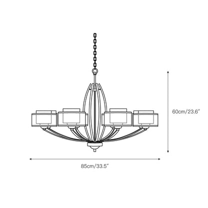 Stiffel Avira Chandelier