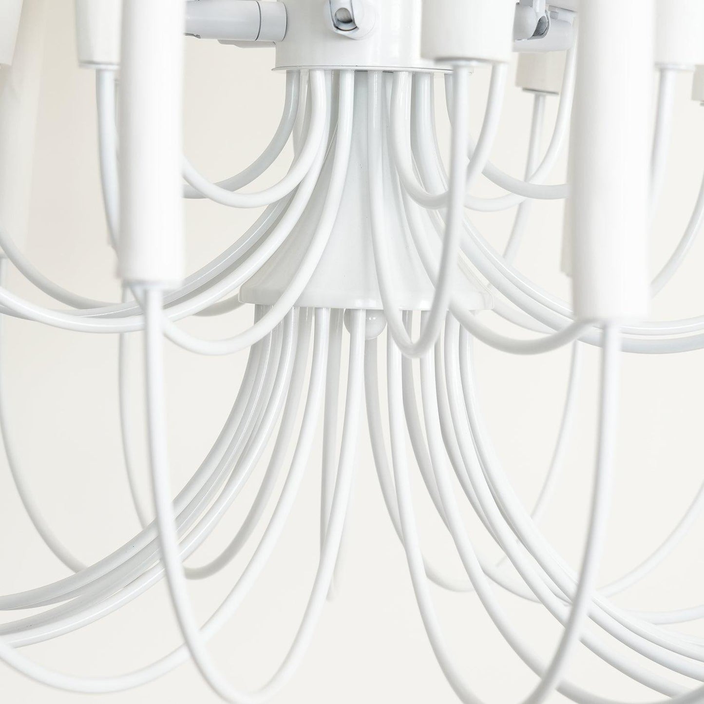 Modern White Black Chandelier