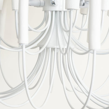 Modern White Black Chandelier