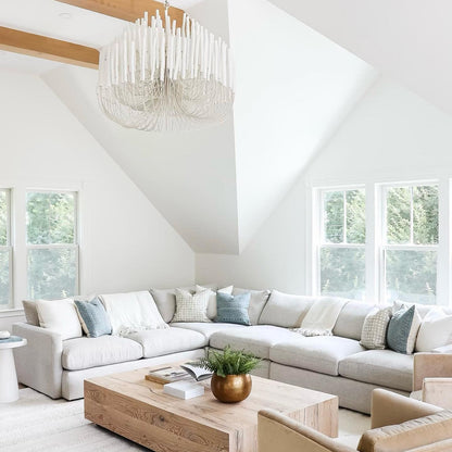 Modern White Black Chandelier