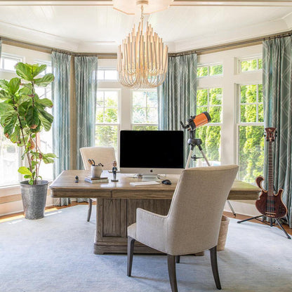 Modern White Black Chandelier