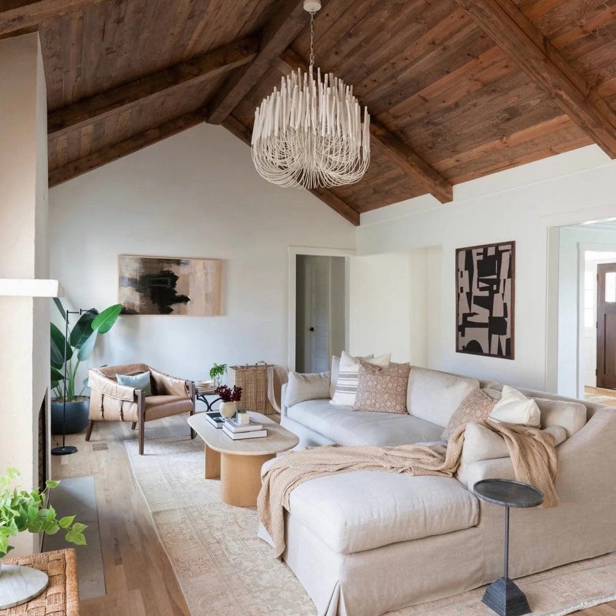 Modern White Black Chandelier