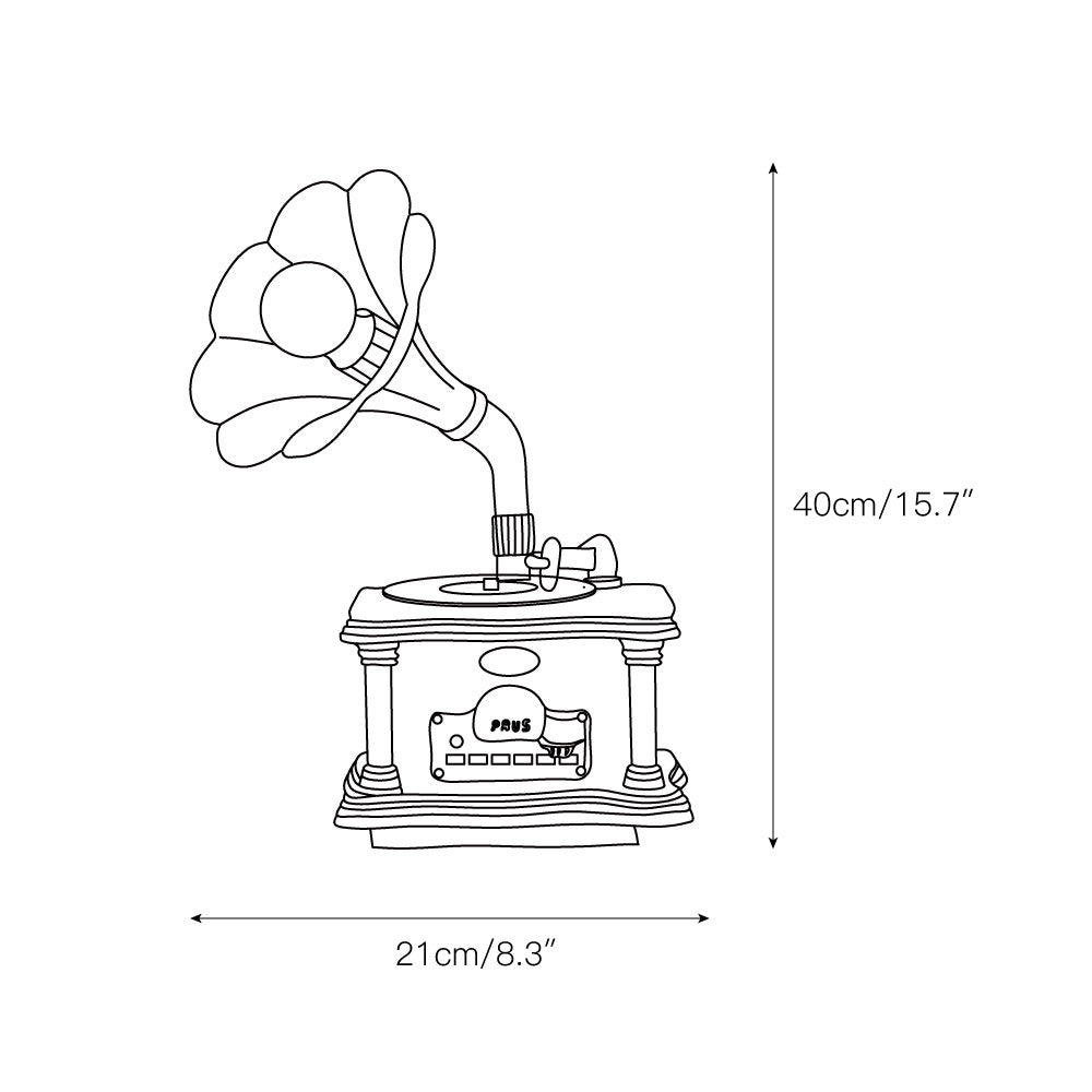 Phonograph Table Lamp