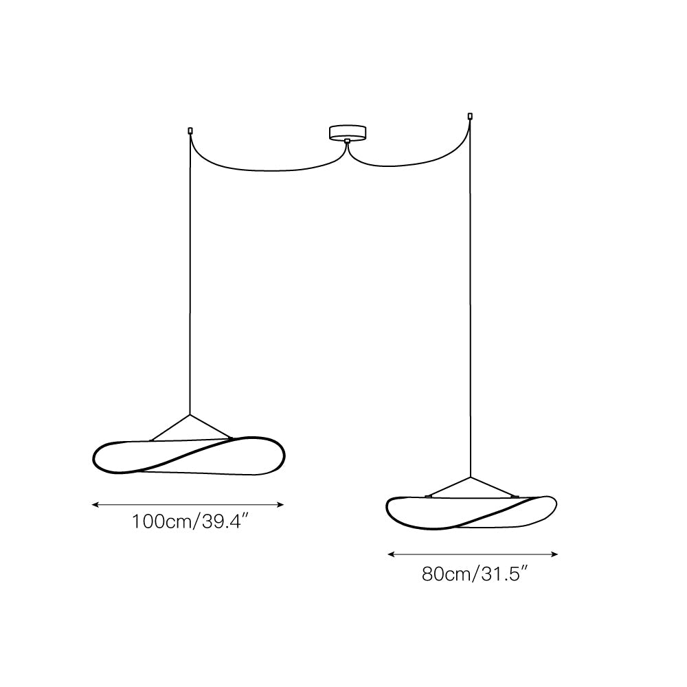 Tense Dupont Paper Pendant Lamp