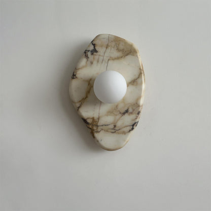 Textured Marble Wall Lamp