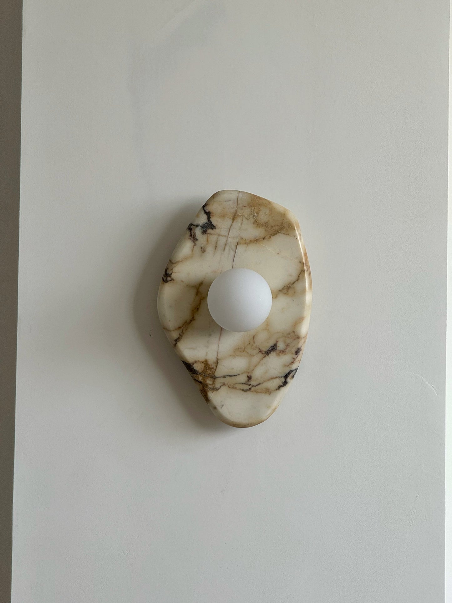 Textured Marble Wall Lamp