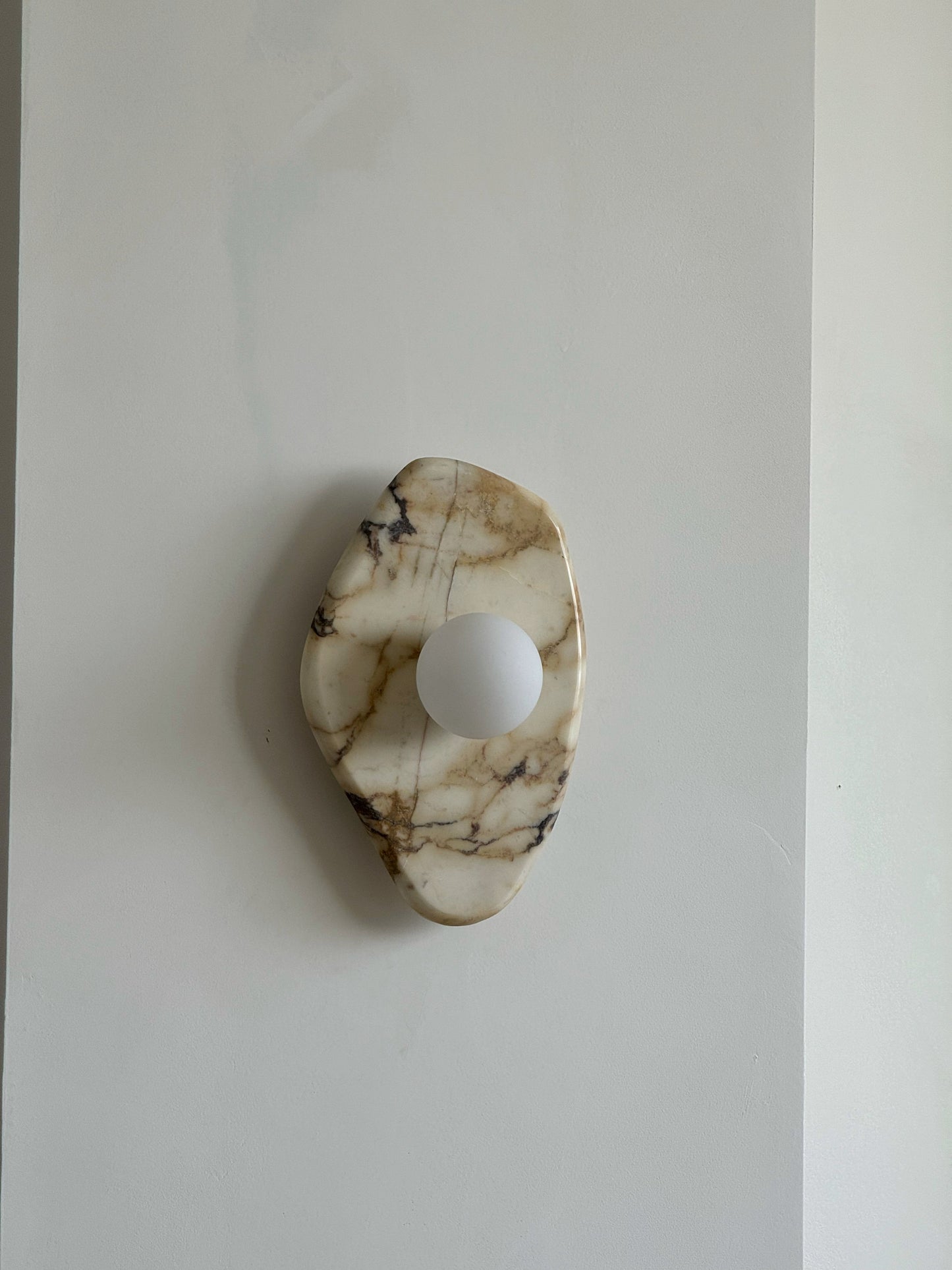 Textured Marble Wall Lamp