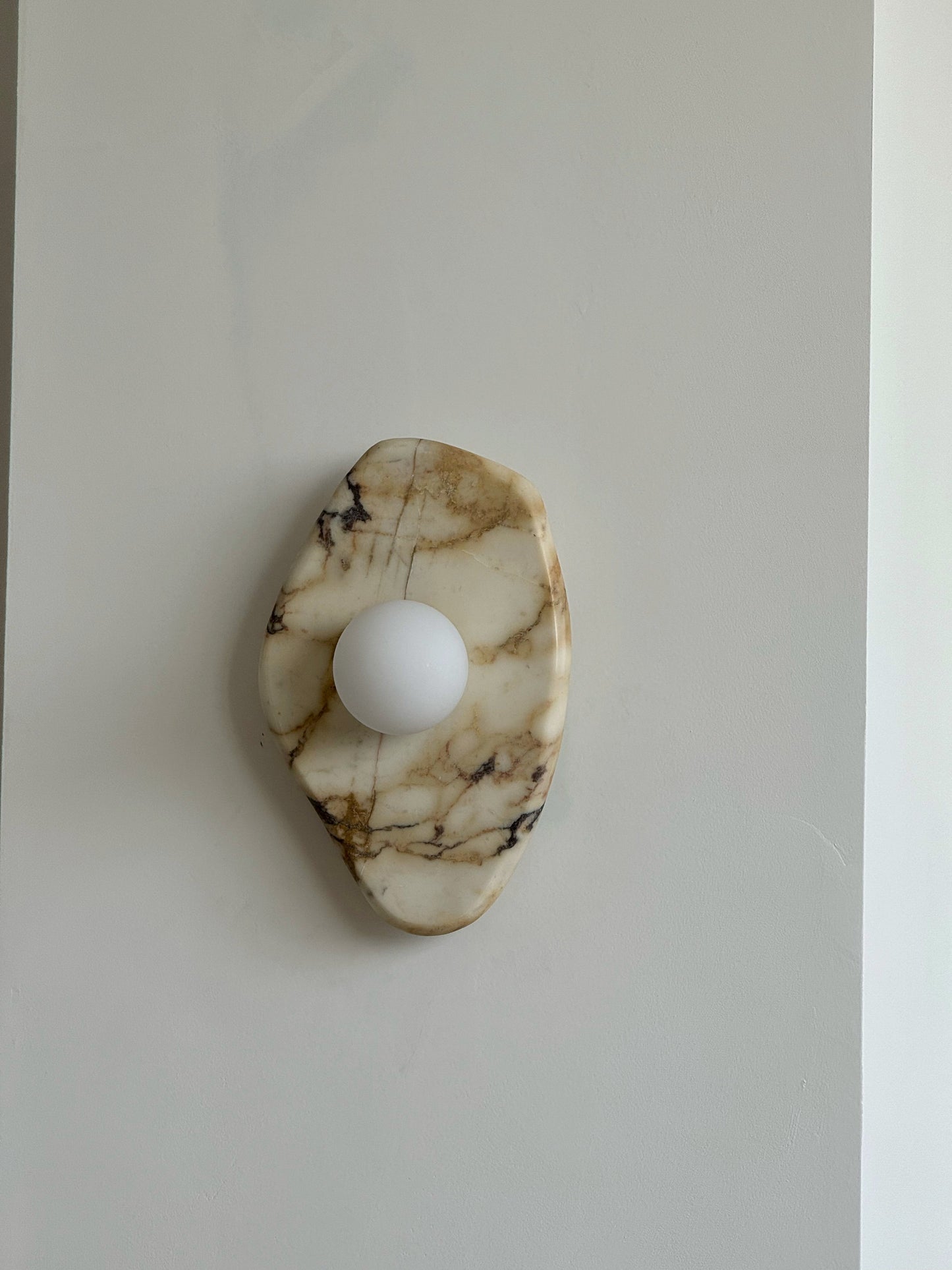Textured Marble Wall Lamp