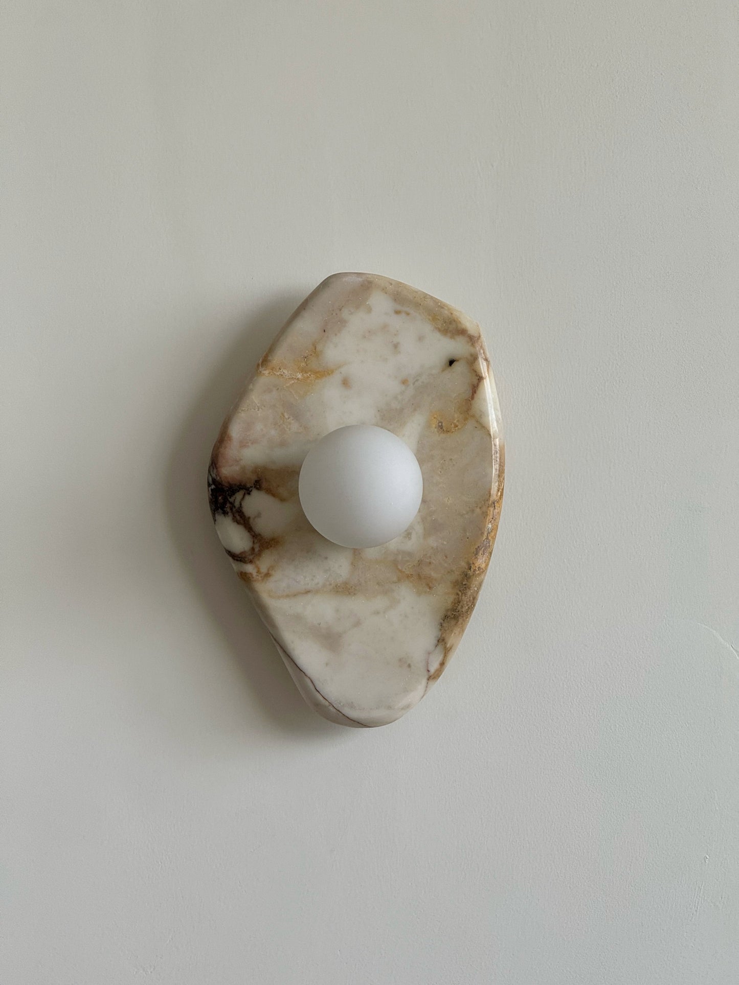 Textured Marble Wall Lamp