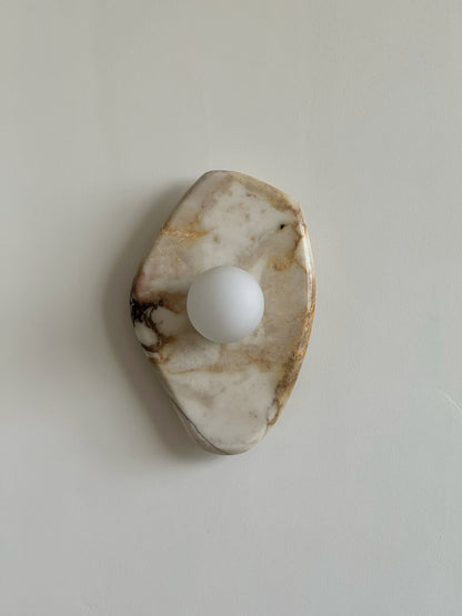 Textured Marble Wall Lamp