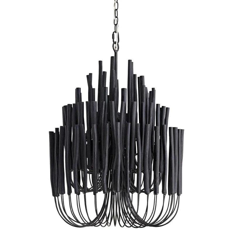 Modern White Black Chandelier