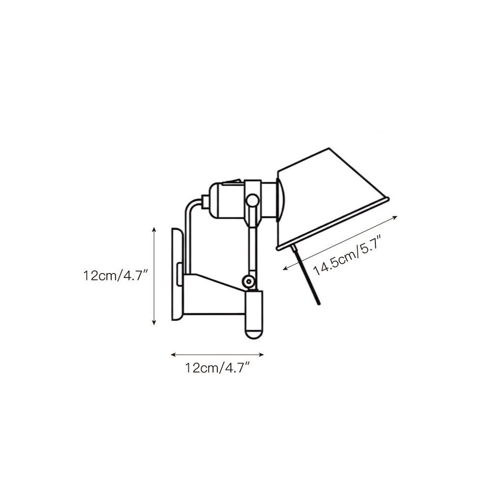 Brady Rocker Arm Plug-in Sconce