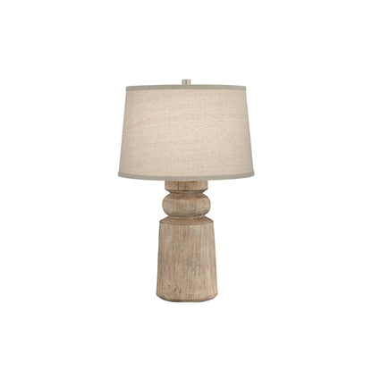 Totem Natural Wood Table Lamp