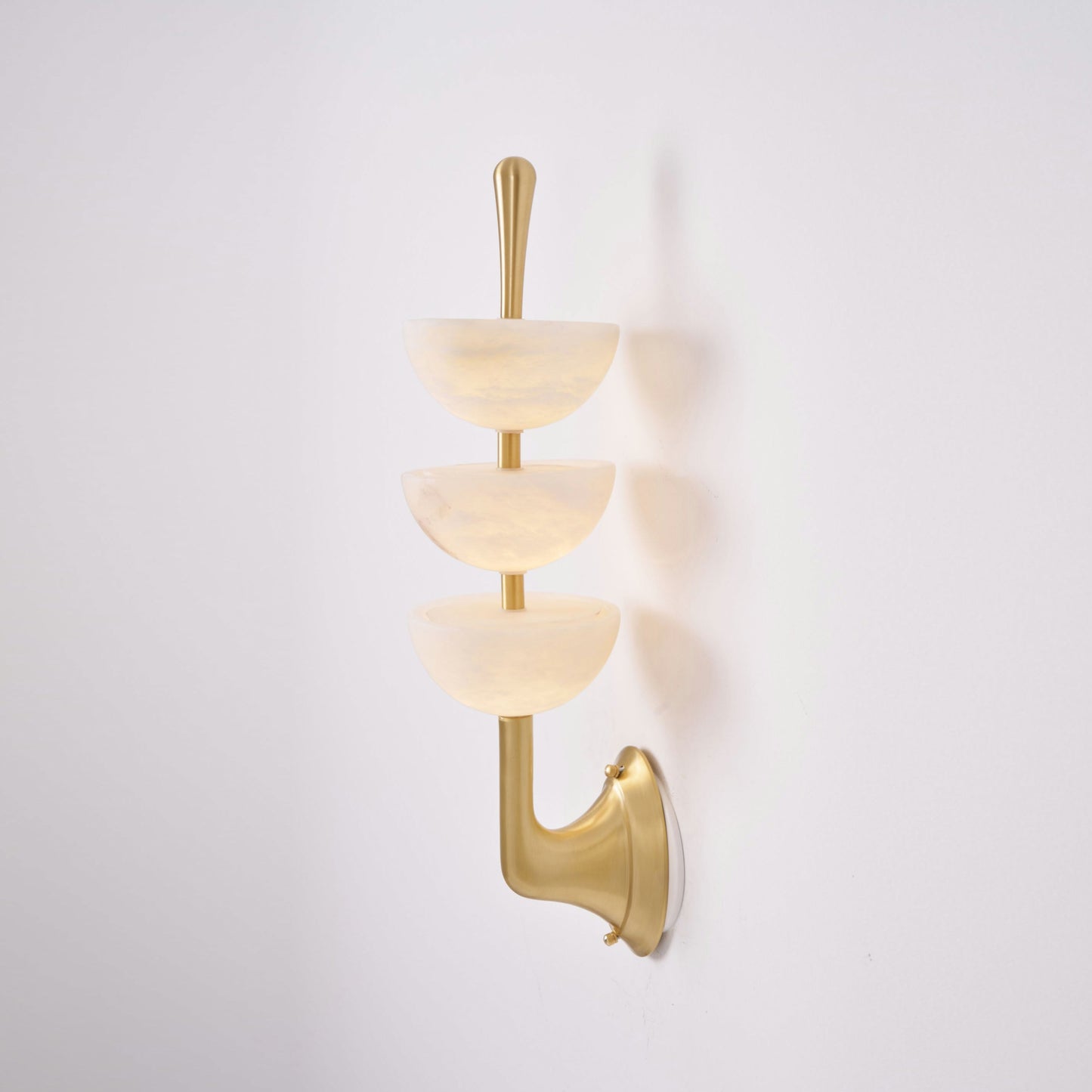 Triple Alabaster Wall Lamp