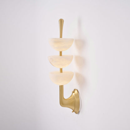 Triple Alabaster Wall Lamp