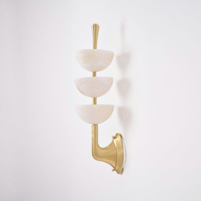 Triple Alabaster Wall Lamp