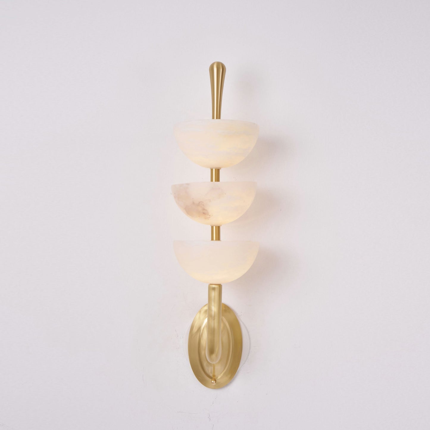 Triple Alabaster Wall Lamp