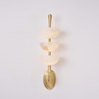 Triple Alabaster Wall Lamp