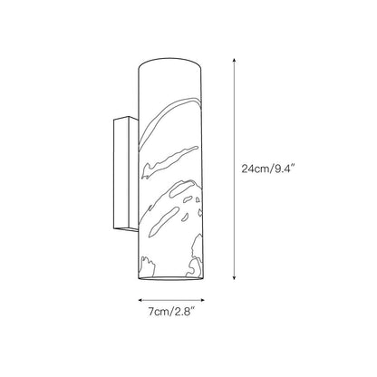 Tubular Marble Wall Lamp