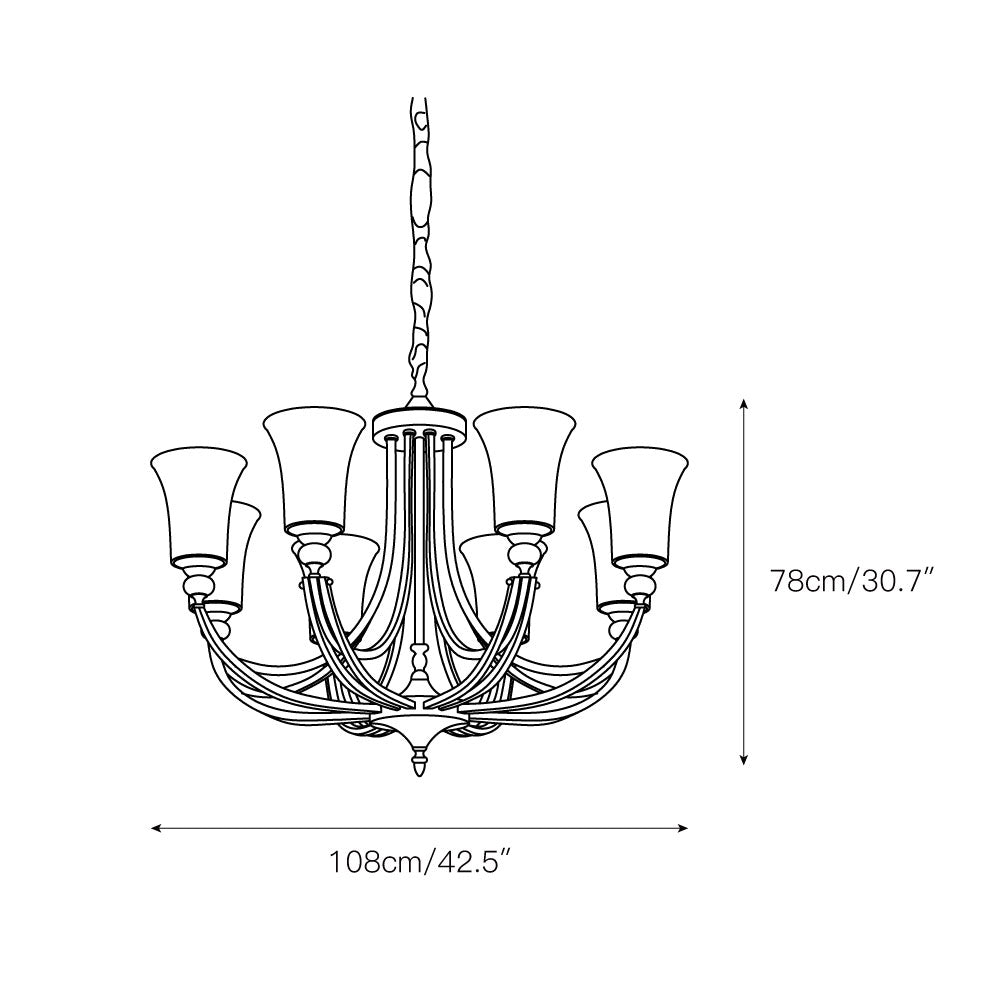 Tuileries Glass Chandelier