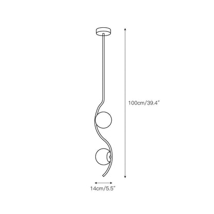 Uva Curved Pendant Lamp
