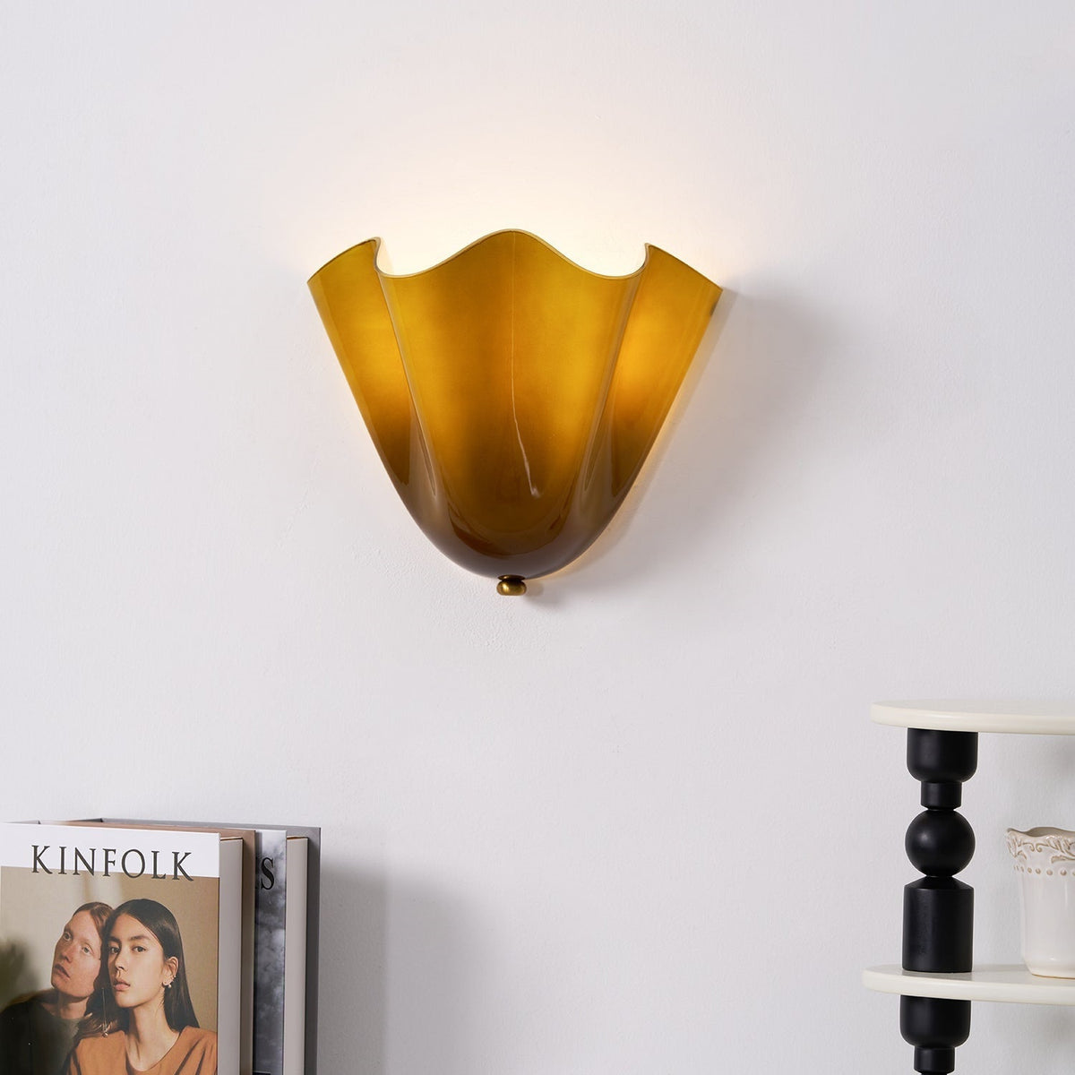 Flower Glass Wall Lamp