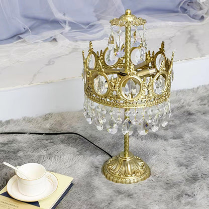 Vintage Crystal Table Light