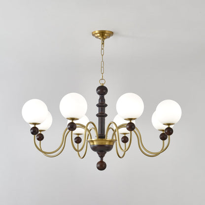 Vintage Curved Sphere Chandelier
