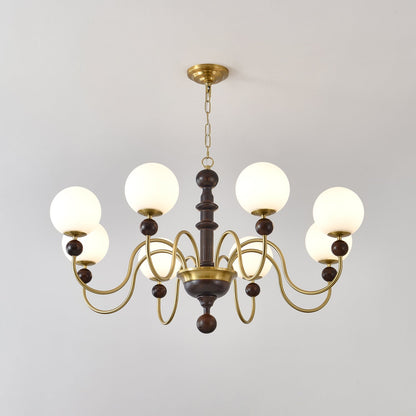 Vintage Curved Sphere Chandelier