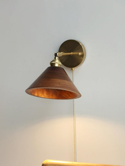 Vintage Wood Wall Sconces