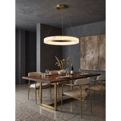 Alabaster Alabaster Ring Chandelier