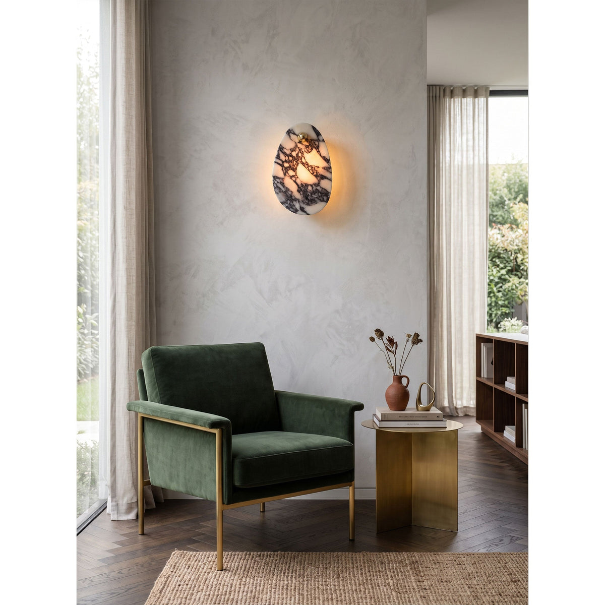 Aurora Marble Wall Lamp
