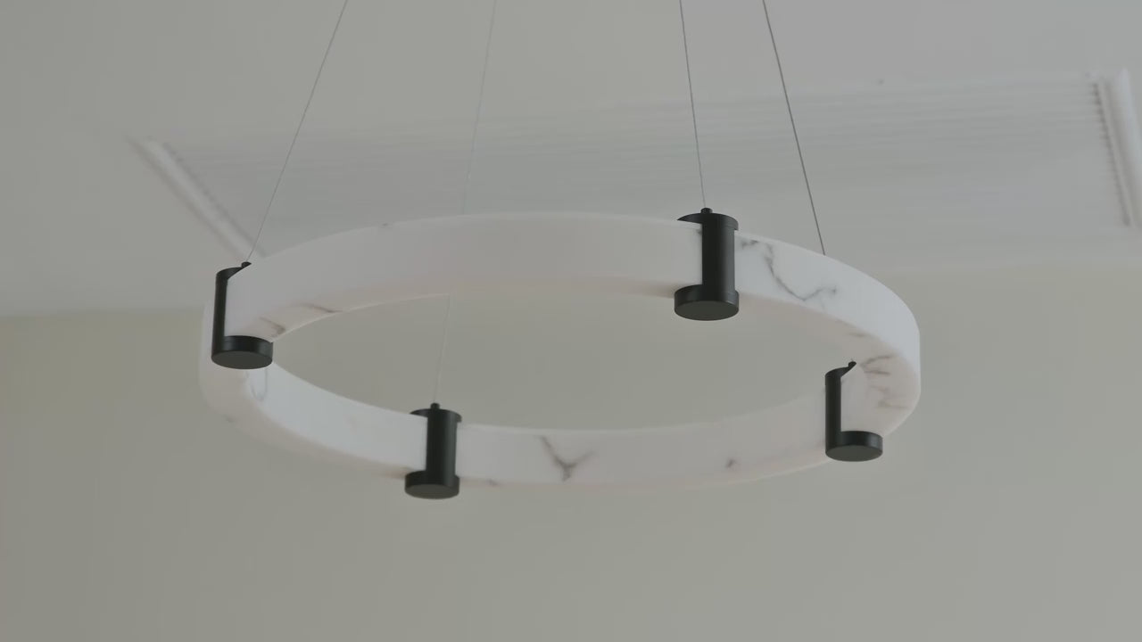 23.6" Marble Light Fixture