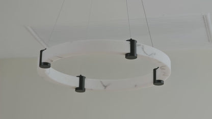 23.6" Marble Light Fixture