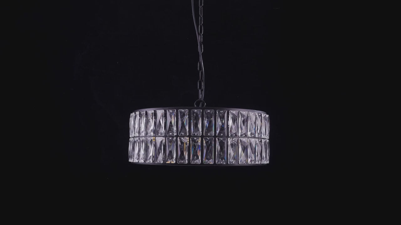 Bacci Crystal Drum Chandelier