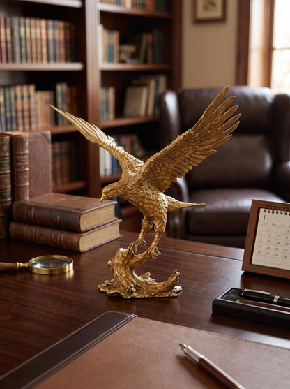 Brass Eagle Sculpture