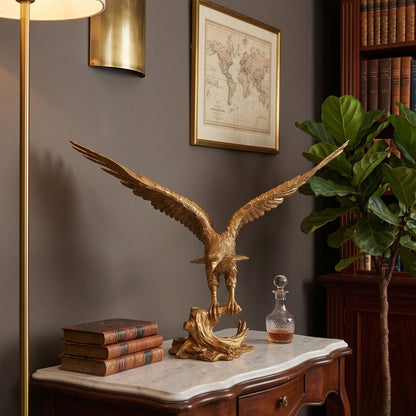 Brass Eagle Sculpture
