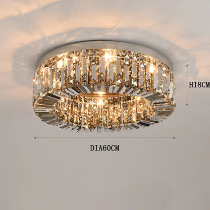 Specchio Crystal Flush Mount Ceiling Light