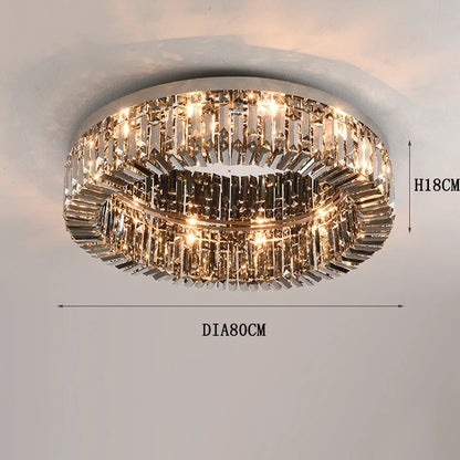 Specchio Crystal Flush Mount Ceiling Light